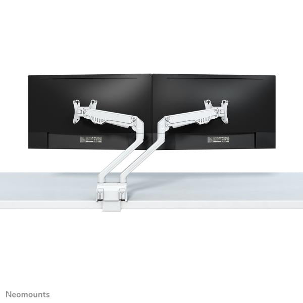 Neomounts Neomounts FPMA-D750DWhite2flat Screen Desk Desk, Grommet, doble montaje, 10 32 pulgadas