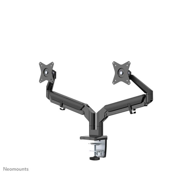 Neomounts Neomounts DS70-810BL2 Montaggio da scrivania Ultra Flat, Grommet a morsetto, doppio montaggio, 17 32 pollici