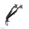 Neomounts Neomounts DS70-810BL2 Montaggio da scrivania Ultra Flat, Grommet a morsetto, doppio montaggio, 17 32 pollici