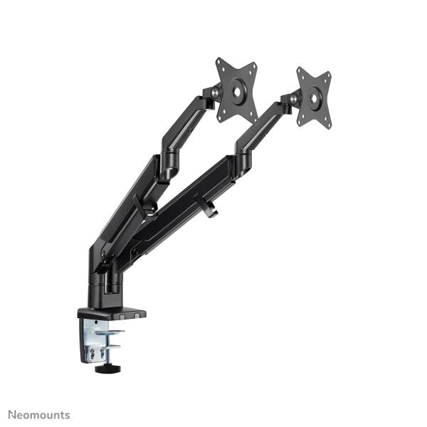 Neomounts Neomounts DS70-810BL2 Montaggio da scrivania Ultra Flat, Grommet a morsetto, doppio montaggio, 17 32 pollici