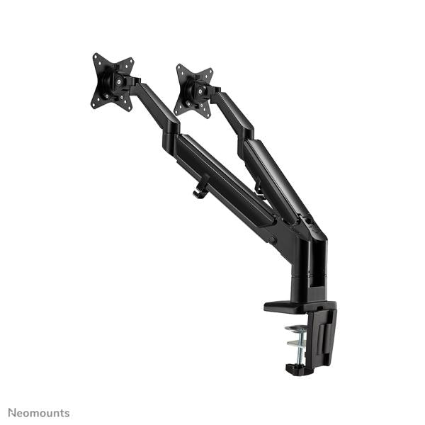 Neomounts Neomounts DS70-810BL2 Montaggio da scrivania Ultra Flat, Grommet a morsetto, doppio montaggio, 17 32 pollici