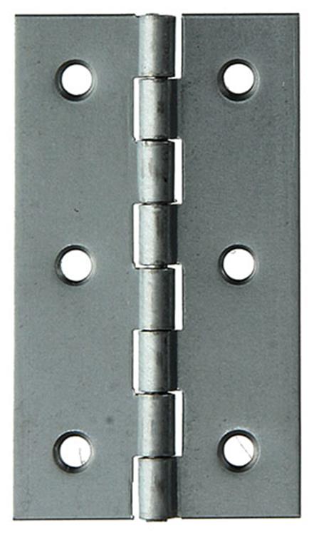 Mack 1013506 - 4 bisagras estrechas galvanizadas h 80 x w 45 mm | 5 piezas