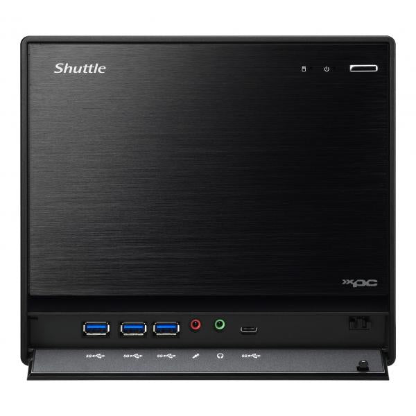 Shuttle shuttle sw580r8 black xpc cube pc barebone, lga1200, intel, 4x ddr4, dimm, m.2, 500w 80+ gold