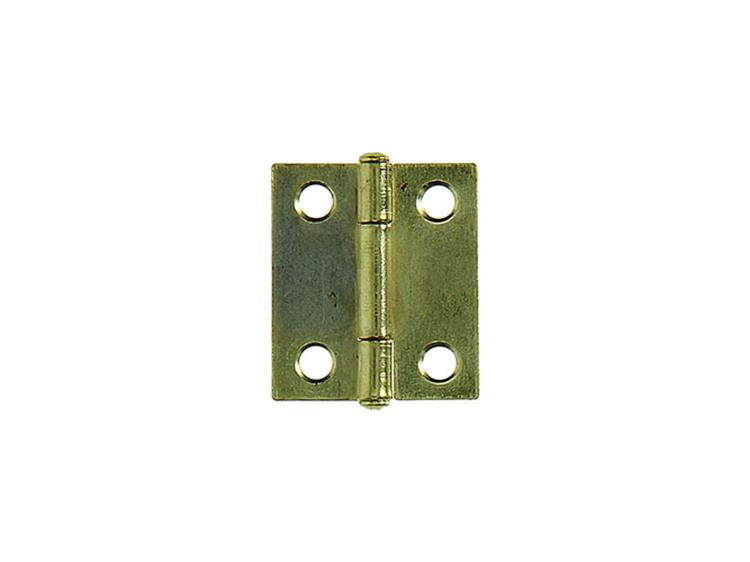 Mack 1013502 - 2 bisagras estrechas latón h 25 x w 18 mm | 5 piezas