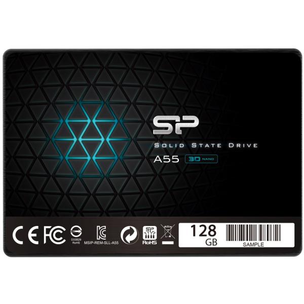 Silicon Power Silicon SP128GBSS3A55S25 ACE A55 SSD, 128GB, 7mm 2,5 pollici, SATA3, NAND 3D, cache SLC