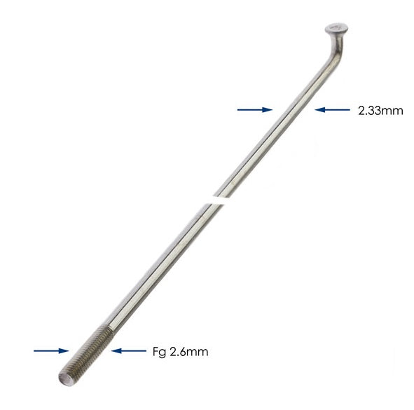 Alpina spaken 236-13 ø2.33 mm fg 2.6 - zink (144 stuks)