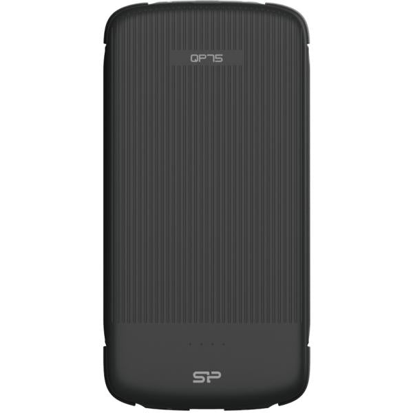 Silicon power silicon sp10kmapbkqp750k qp75 powerbank, li-polymer, 10.000mah, usb type c, 500 charging cycle