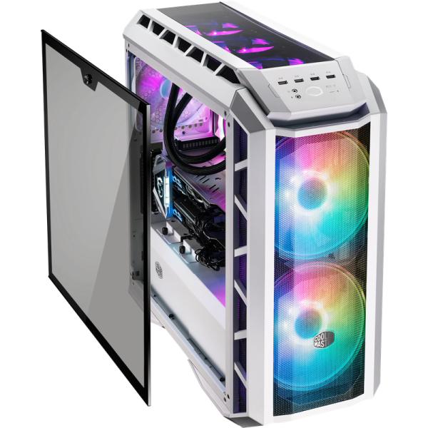 Cooler master cooler mcm-h500p-wgnn-s01 mastercase h500p white mesh argb editie, atx, window, dual 200mm