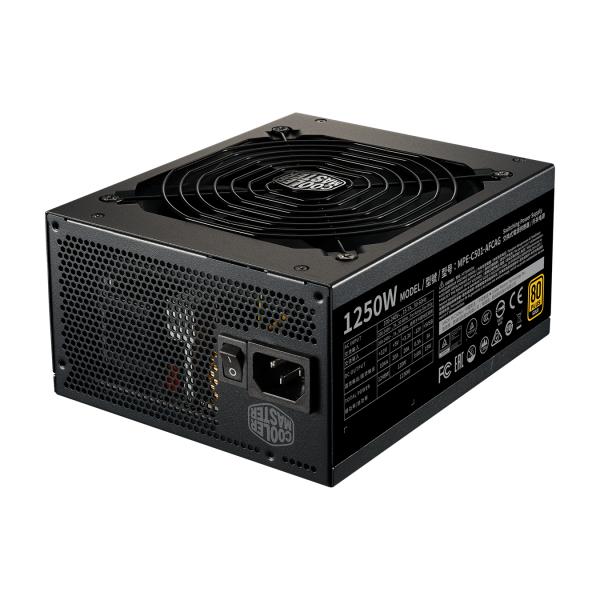 Cooler master cooler mpe-c501-afcag-eu mwe gold v2, atx, 1250w, rtx ready, modular, 140mm, black