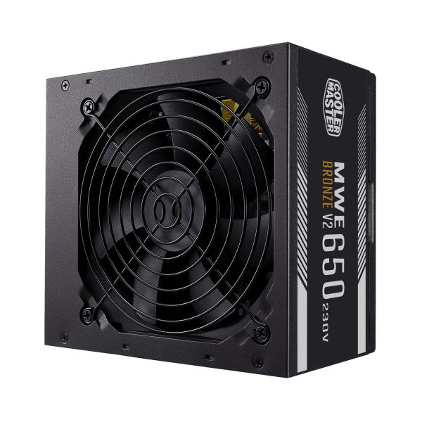 Cooler Master Cooler MPE-6501-AABW-BEU MWE 650 Bronzo V2, ATX, 650 W, DC-a-DC + LLC, 88%, 120mm, nero