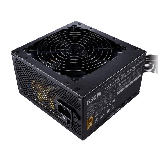 Cooler master cooler mpe-6501-acabw-beu mwe 650 bronze v2, atx, 650 w, dc-to-dc + llc, 88%, 120mm, black