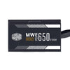 Cooler master cooler mpe-6501-acabw-beu mwe 650 bronze v2, atx, 650 w, dc-to-dc + llc, 88%, 120mm, black