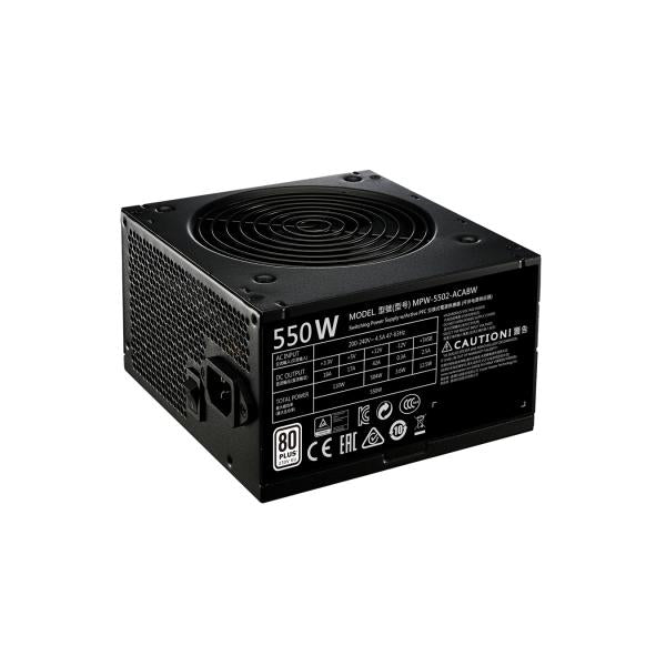 Cooler master cooler mpe-5501-acabw-beu mwe 550 bronze-v2 230v, 120mm, 85%, 2x pcie, black