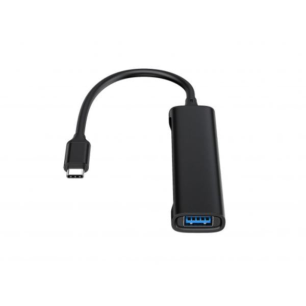 Conceptronic Hubbies12B Hubbies 4-Port USB 3.0 Hub, 2 porte USB-C 2 USB-A, Caso in alluminio, USB-C