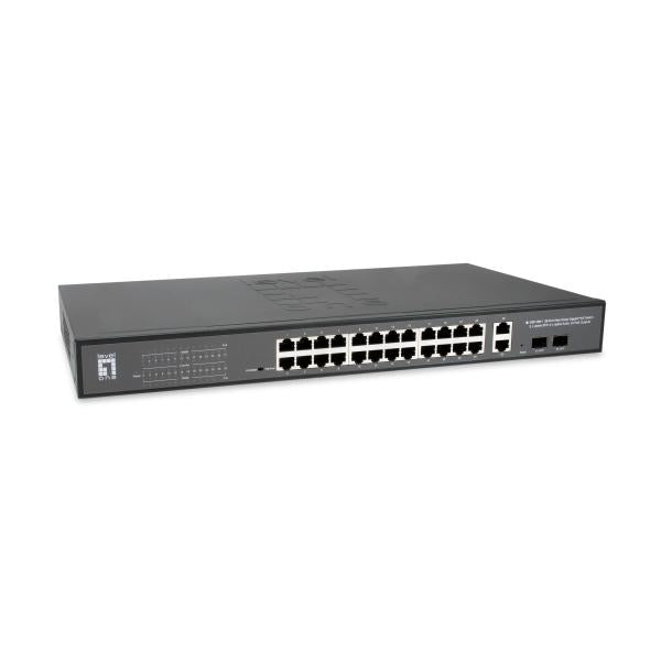 Levelone Levelone GEP-2841 Switch Web a 28 porte, L2, Gigabit Ethernet, About Ethernet (Poe)