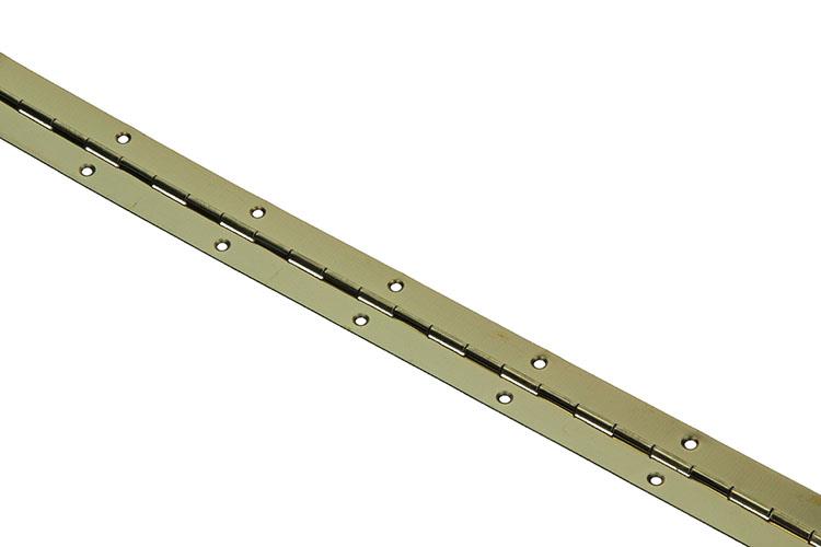 1013330 - 1 bisagra piano latonada l 48 cm x 32 mm | 10 piezas