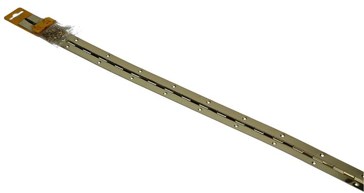 1013331 - 1 bisagra piano latonada l 72 cm x 32 mm | 10 piezas
