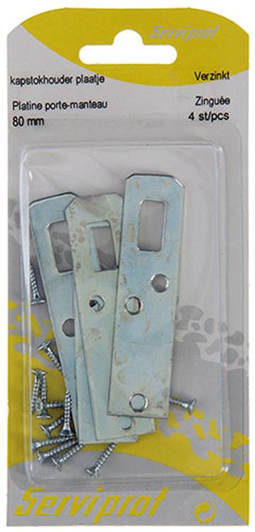 Mack 1013285 - 4 argollas galvanizadas 80 mm | 5 piezas