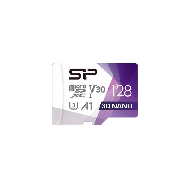 Silicon Power SP128GBSTXDU3V20AB Superior Pro, 128 GB, MicroSDXC, Clase 10, UHS-I, 100 MB S, 80 MB S