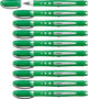 Stabilo lavoratore+ colorato - roller 0,5 mm verde - scatola da 10 pezzi