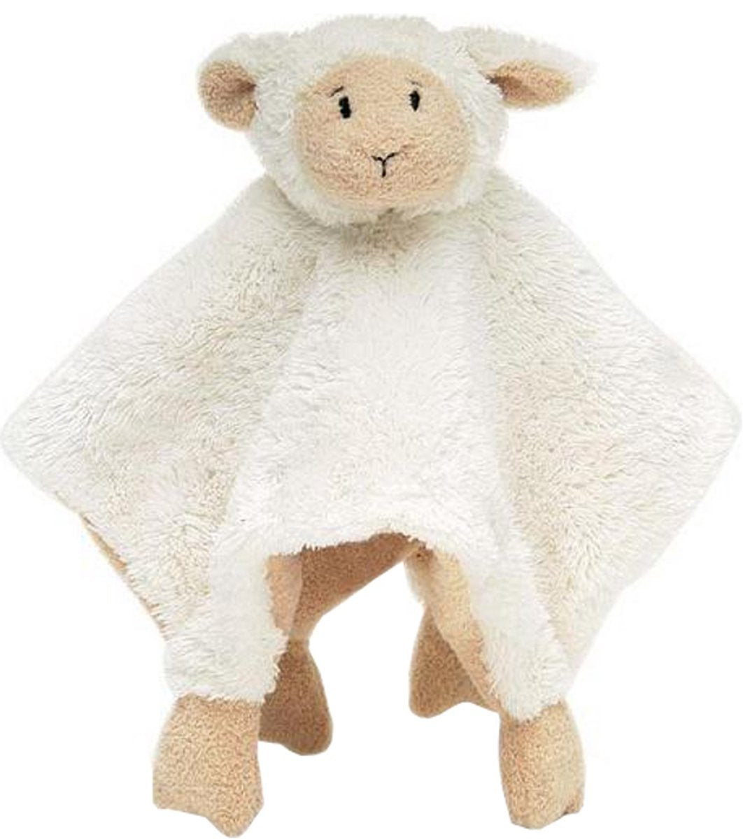 Happy horse schaap lammy knuffeldoekje - wit - baby cadeau