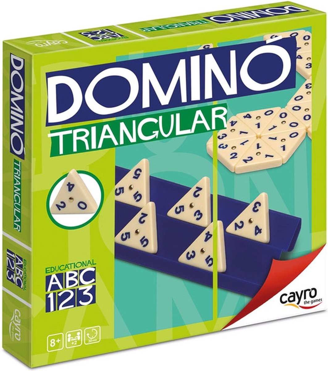 Geronimo games cayro - domino triangolare - gioco del domino - 2-4 giocatori - adatto da 8 anni