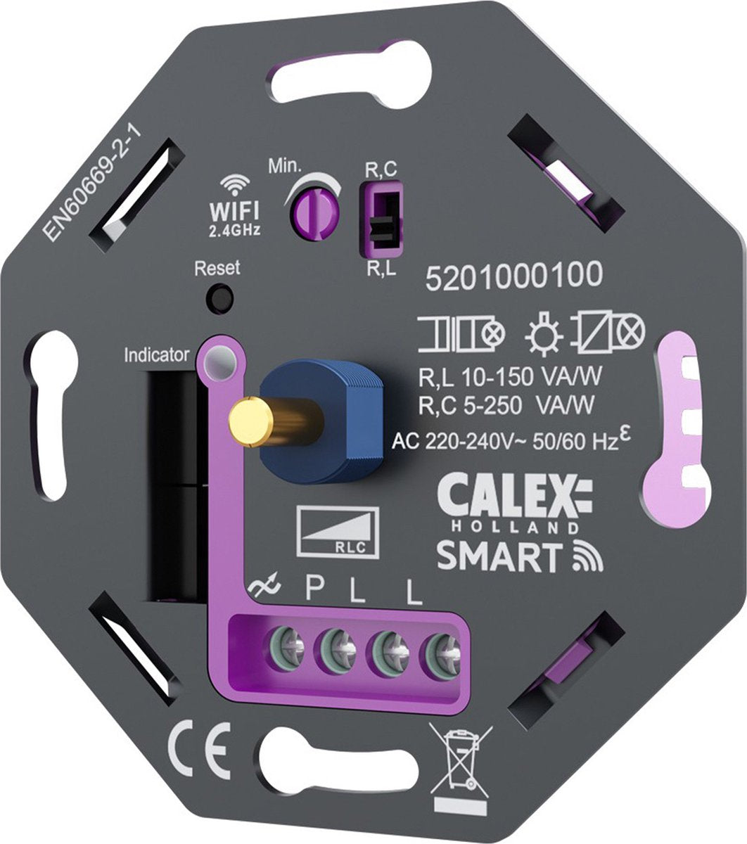 Dimmer LED intelligente Calex - WiFi - integrato - 5-250 W - all'avanguardia - universale
