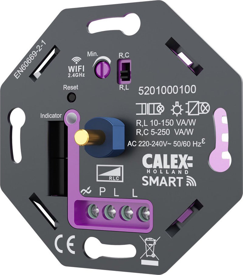 Dimmer LED intelligente Calex - WiFi - integrato - 5-250 W - all'avanguardia - universale