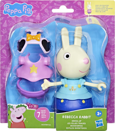 Hasbro Peppa Pig Toy Kelly Rabbit Figura de vestir de 15 cm con 6 accesorios de moda, juguetes para niños pequeños, mayores de 3 años