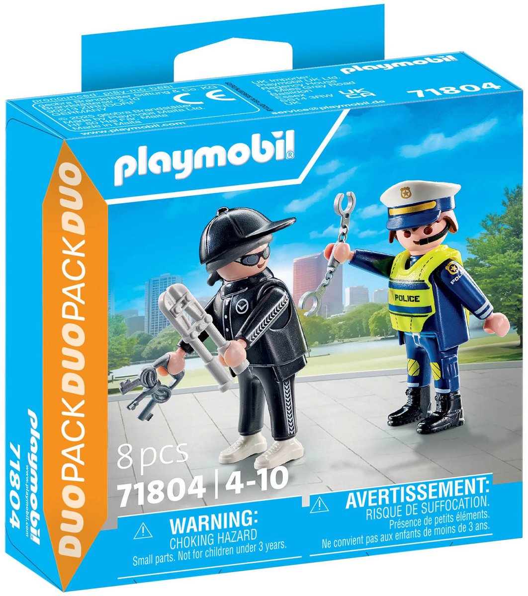 Playmobil 71804 Officiale di polizia e ladri