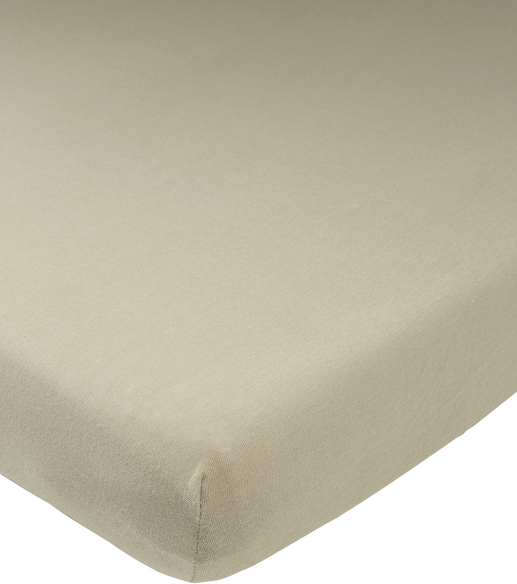 Lenzuolo con angoli per culla Meyco Baby Uni - tortora - 60x120 cm