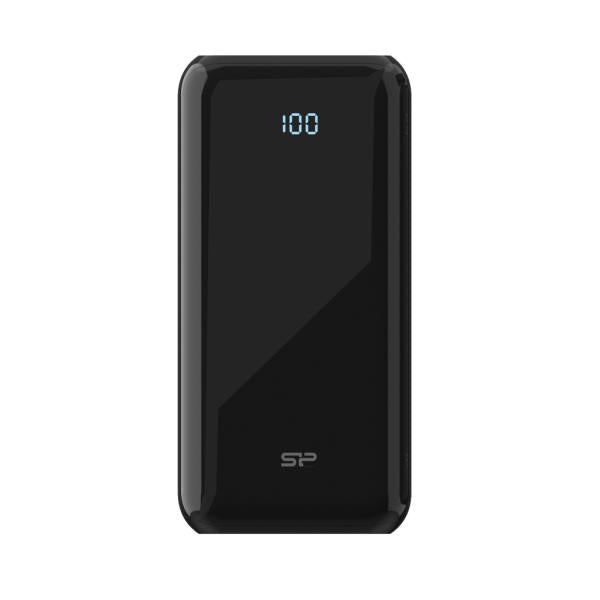 Silicon power silicon sp20kmapbkqs280k qs28 powerbank, 20000 mah, lithium polymer, 2x usb type-a, black