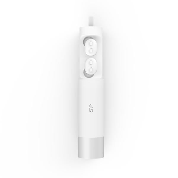 Silicon Power Silicon SP5MWASYBP81BT0W BLASH Plug BP81 Aurione, Wireless Bluetooth 5.0, chiama musica, bianco
