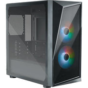 Cooler Master Cooler CP320-KGNN-S00 CMP 320, MatX, Midi-Tower, 120mm, Window, ARGB, Black - afbeelding 2