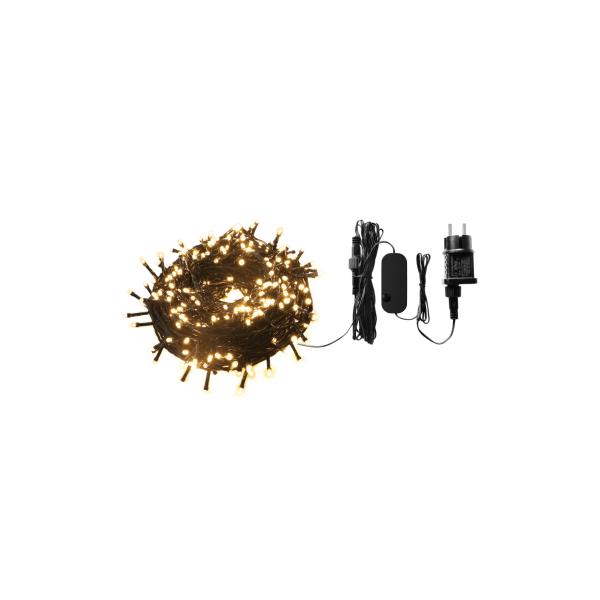 WOX WOX R5170 Iluminación inteligente de Navidad Wi-Fi 40 metros, 400 LED, 230 lúmenes, blanco cálido con tenue y sonido
