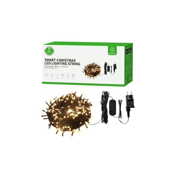 Imp Wox R5170 Smart Christmas Lighting Wi-Fi 40 metros, 400leds, 230 lumen, blanco cálido con tenue y sonido