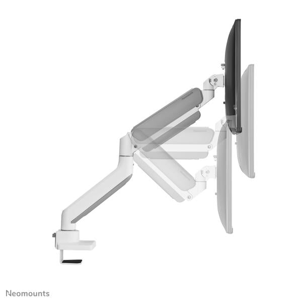 Neomounts neomounts ds70-450wh1 full-motion desk mount, 17 42 inch, topfix clamp grommet