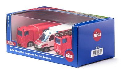 Set da gioco dei servizi di emergenza Siku 6326 da 3 pezzi