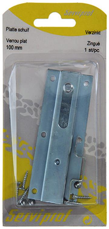 Mack 1013278 - 1 corredera plana galvanizada a 100 - b 25 mm | 5 piezas