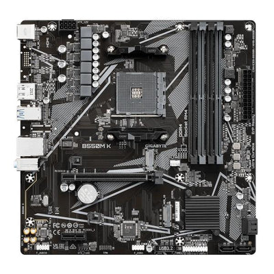 Gigabyte Gigabyte B550M K, AMD, Socket AM4, B550, DDR4, Dual PCIe 4.0 3.0 M.2