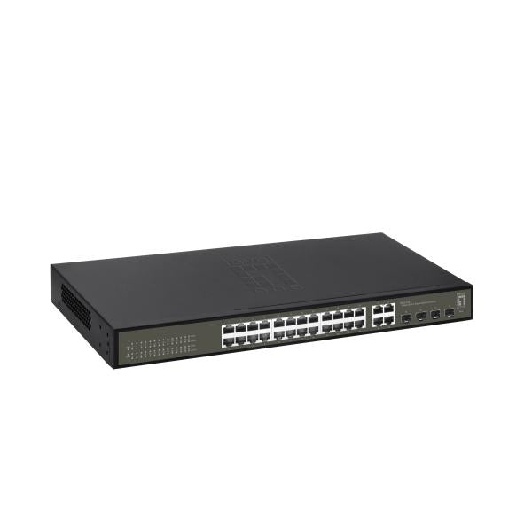 ABI Levelone GES-2128 Hilbert Switch Gigabit Lite a 28 porte, 24 X Gigabit RJ45, 4 x Gigabit SFP RJ45