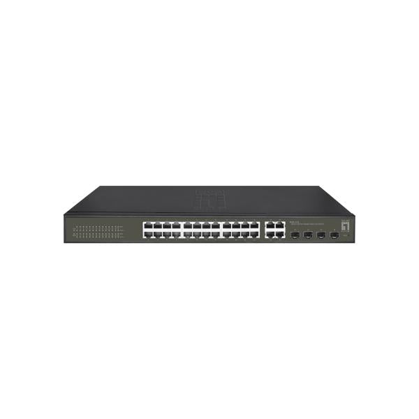 Levelone Levelone GES-2128 Hilbert Switch Gigabit Lite a 28 porte, 24 X Gigabit RJ45, 4 x Gigabit SFP RJ45