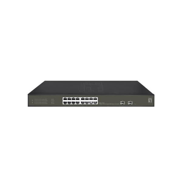 Levelone Levelone GES-218P Hilbert Gigabit Poe Lite a 18 porte gestito L2 Switch, 16x Poe, 230W, 2x SFP