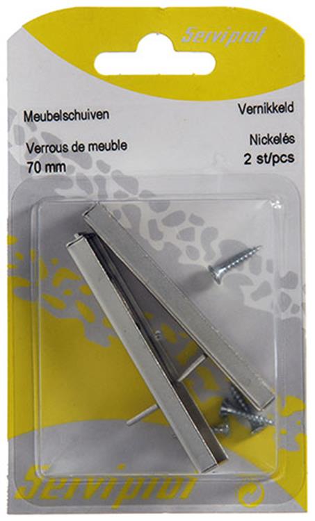 Mack 1013561 - Mueble 2 cajones niquelado a 70 - b 11,5 mm | 10 piezas