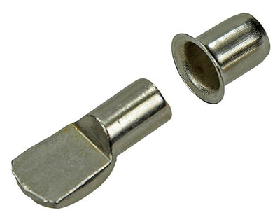 Mack 1013317 - 12 shelf supports ø 7mm sleeves ø 7.5 mm nickel-plated | 5 pieces