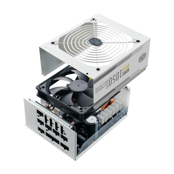 Cooler master cooler mpe-a501-afcag-3geu mwe gold 1050 v2 white, atx3.0, 1050w, 90%, 140mm, 3x pcie 6+2