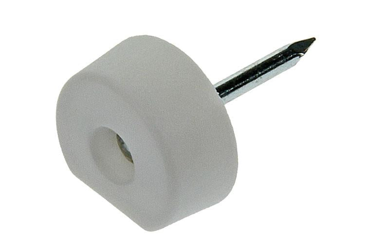 Mack 1017027 - 20 soportes para estantes con clavo blanco | 5 piezas