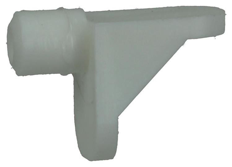 Mack 1017029 - 10 soportes para estantes con funda blanco | 5 piezas