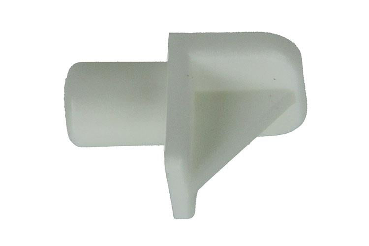 Mack 1015837 - 20 soportes para estantes plástico blanco ø 5 mm | 10 piezas
