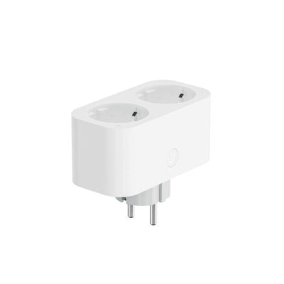 Wox Wox R6153 Smart Double Plug con misuratore di energia e terra di terra